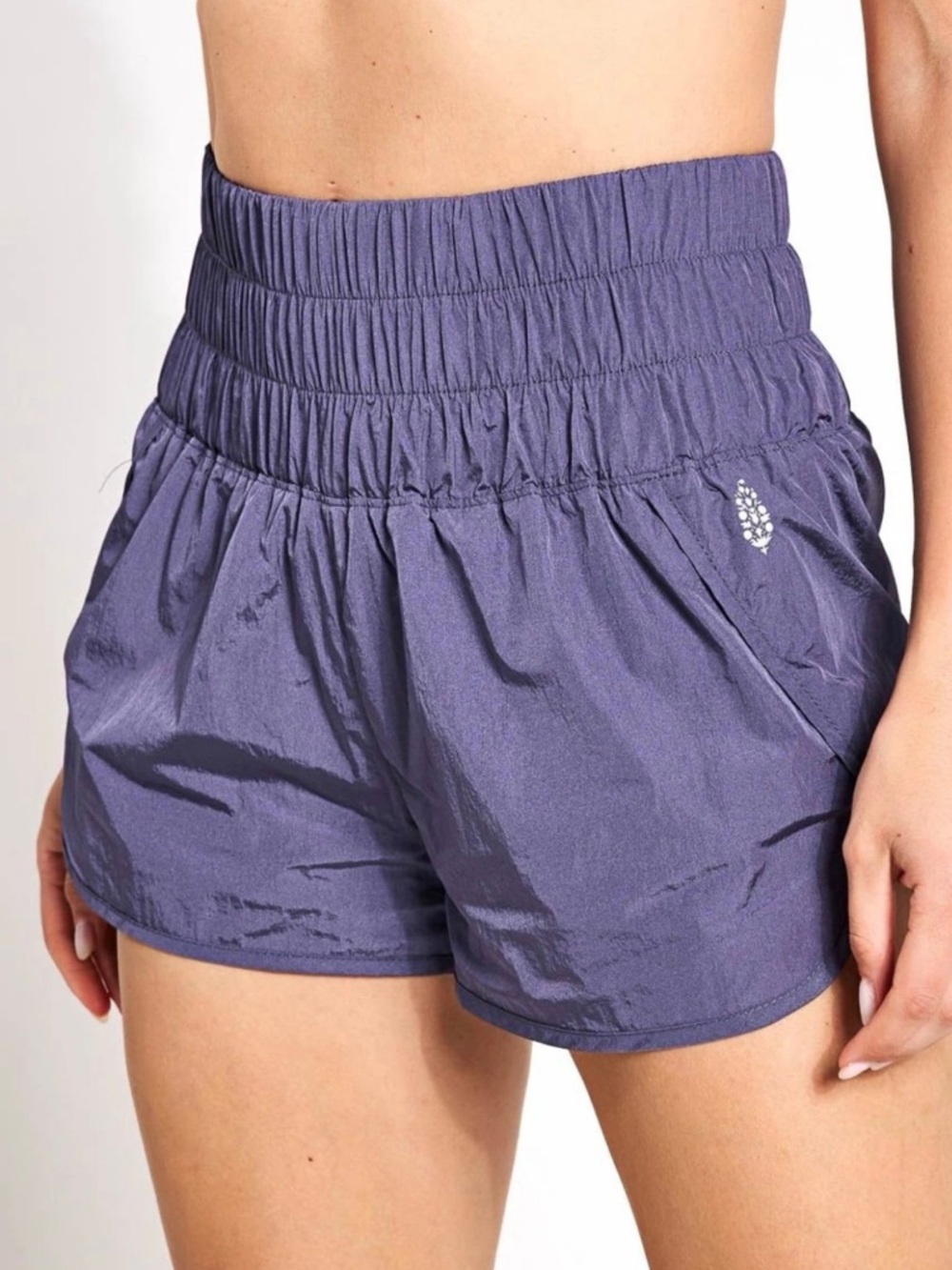 FP Movement The Way Home Run Shorts Brief Lined High Rise Deep Sea XS